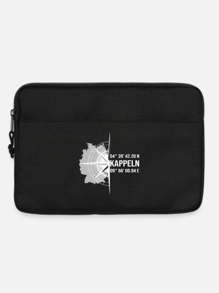 Koordinaten Kappeln - Laptoptasche 13" - Schwarz