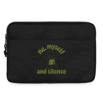 Me, myself and silence - Laptoptasche 13" - Schwarz - Vorne