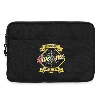 Vintage 1974 Birthday Legend - Laptop bag 13" - black - Front