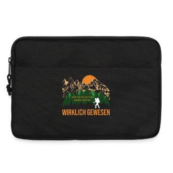 Nur wo du zu Fuß warst, bist du wirklich gewesen - Laptoptasche 13" - Schwarz - Vorne