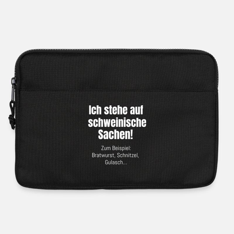 Schweinische Sachen - Laptoptasche 13" - Schwarz
