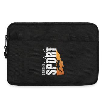 Eins mit dem Sport - Klettern - Laptoptasche 13" - Schwarz - Vorne