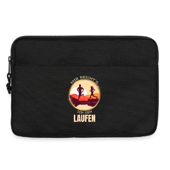 Mir reicht s - ich geh Laufen - Laptoptasche 13" - Schwarz - Vorne