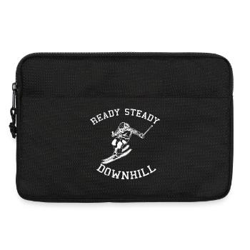 Ready Steady Downhill - Laptop bag 13" - black - Front