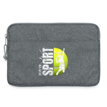 Eins mit dem Sport - Tennis - Laptoptasche 13" - Grau meliert - Vorne