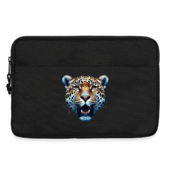 Leopard - Laptoptasche 13" - Schwarz - Vorne