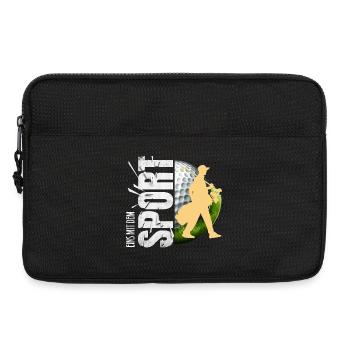 Eins mit dem Sport - Laptoptasche 13" - Schwarz - Vorne