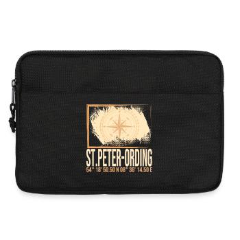 St Peter Ording Koordinaten - Laptoptasche 13" - Schwarz - Vorne