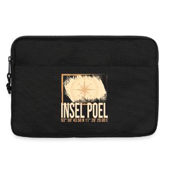 Insel Poel Koordinaten - Laptoptasche 13" - Schwarz - Vorne