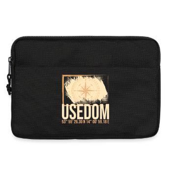 Usedom Koordinaten - Laptoptasche 13" - Schwarz - Vorne