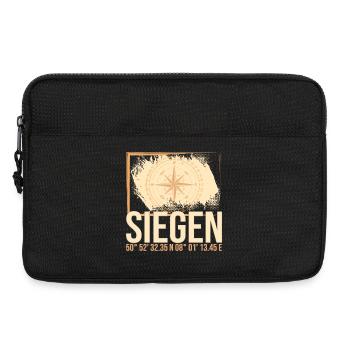 Siegen Koordinaten - Laptoptasche 13" - Schwarz - Vorne