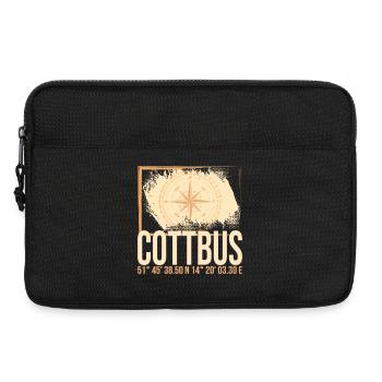 Cottbus Koordinaten - Laptoptasche 13" - Schwarz - Vorne