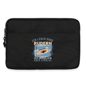 Ein Leben ohne Rudern ist möglich, aber Sinnlos - Laptoptasche 13" - Schwarz - Vorne