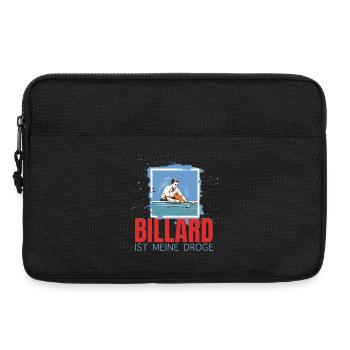 Billard ist meine Droge - Laptoptasche 13" - Schwarz - Vorne