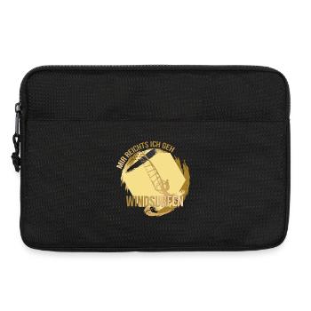Mir reichts, ich geh Windsurfen - Laptoptasche 13" - Schwarz - Vorne