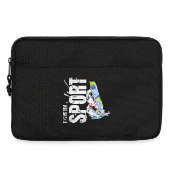 Eins mit dem Sport - Windsurfen - Laptoptasche 13" - Schwarz - Vorne