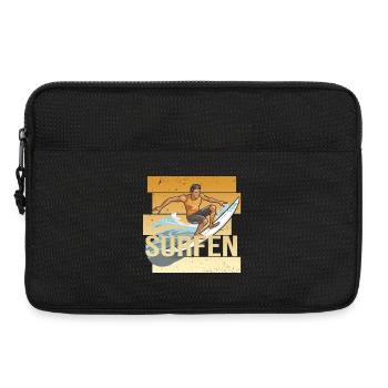 Surfen - Laptoptasche 13" - Schwarz - Vorne