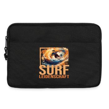 Surf Leidenschaft - Laptoptasche 13" - Schwarz - Vorne