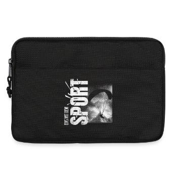 Eins mit dem Sport - Fallschirmspringen - Laptoptasche 13" - Schwarz - Vorne