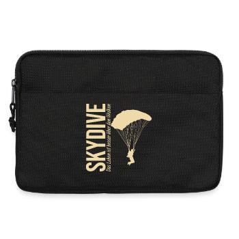 Skydive - Das Leben ist besser über den Wolken - Laptoptasche 13" - Schwarz - Vorne