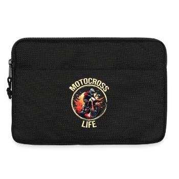 Motocross Life - Laptoptasche 13" - Schwarz - Vorne