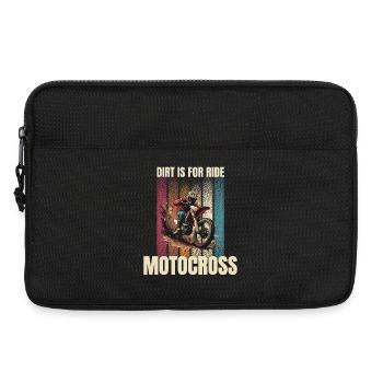 Dirt is for Ride - Motocross - Laptoptasche 13" - Schwarz - Vorne