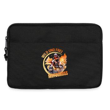 Wild und Frei - Motocross - Laptoptasche 13" - Schwarz - Vorne