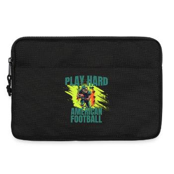 Play Hard - American Football - Laptoptasche 13" - Schwarz - Vorne