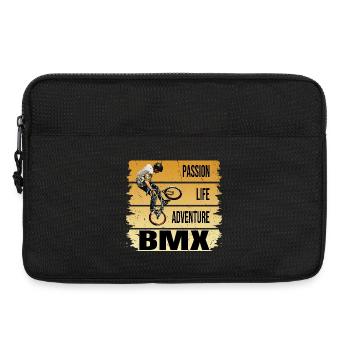 Passion - Life - Adventure - BMX - Laptoptasche 13" - Schwarz - Vorne