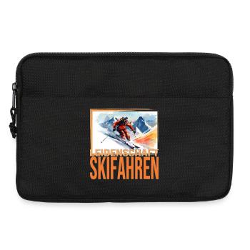 Leidenschaft Skifahren - Laptoptasche 13" - Schwarz - Vorne