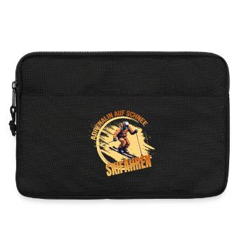 Adrenalin auf Schnee - Skifahren - Laptoptasche 13" - Schwarz - Vorne