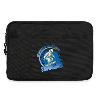 Adrenalin auf Schnee - Snowboard - Laptoptasche 13" - Schwarz - Vorne