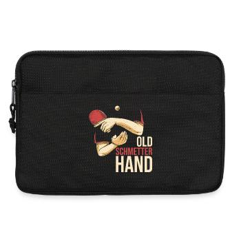 Old Schmetter Hand - Tischtennis - Laptoptasche 13" - Schwarz - Vorne