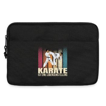Karate ist eine Lebenseinstellung - Laptoptasche 13" - Schwarz - Vorne