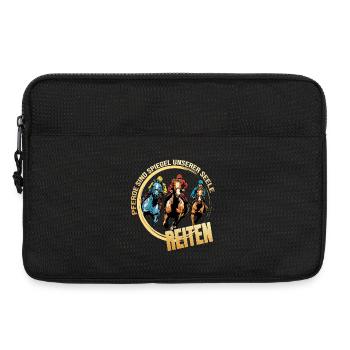 Pferde sind Spiegel unserer Seele - Laptoptasche 13" - Schwarz - Vorne