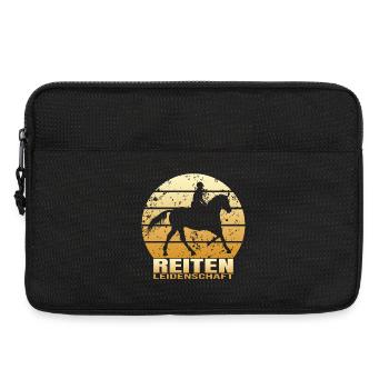 Reiten Leidenschaft - Laptoptasche 13" - Schwarz - Vorne