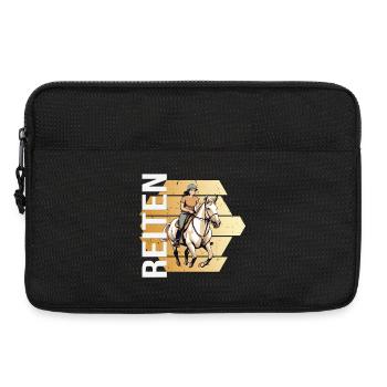 Reiten - Laptoptasche 13" - Schwarz - Vorne
