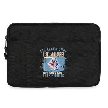 Ein Leben ohne Eiskunstlaufen ist möglich - Laptoptasche 13" - Schwarz - Vorne