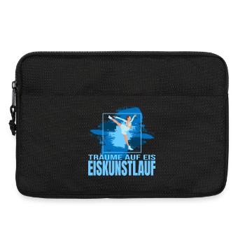 Träume auf Eis - Eiskunstlaufen - Laptoptasche 13" - Schwarz - Vorne