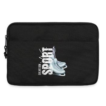 Eins mit dem Sport - Eiskunstlaufen - Laptoptasche 13" - Schwarz - Vorne