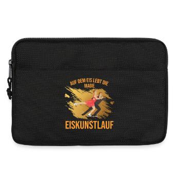 Auf dem Eis lebt die Magie - Eiskunstlauf - Laptoptasche 13" - Schwarz - Vorne