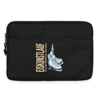 Eiskunstlauf:Wo wir den Rhythmus des Lebens spüren - Laptoptasche 13" - Schwarz - Vorne