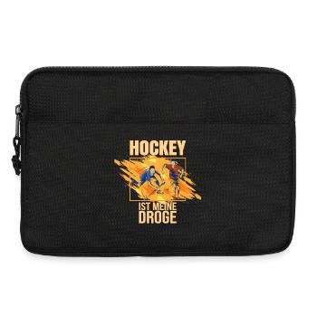 Hockey ist meine Droge - Laptoptasche 13" - Schwarz - Vorne