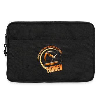 Höhenflug mit Bodenhaftung - Turnen - Laptoptasche 13" - Schwarz - Vorne