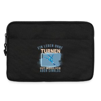 Ein Leben ohne Turnen ist möglich, aber Sinnlos - Laptoptasche 13" - Schwarz - Vorne