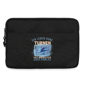 Ein Leben ohne Turnen ist möglich, aber Sinnlos - Laptoptasche 13" - Schwarz - Vorne