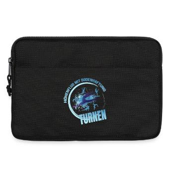 Höhenflug mit Bodenhaftung - Turnen - Laptoptasche 13" - Schwarz - Vorne