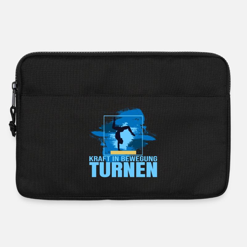 Kraft in Bewegung- Turnen - Laptoptasche 13" - Schwarz