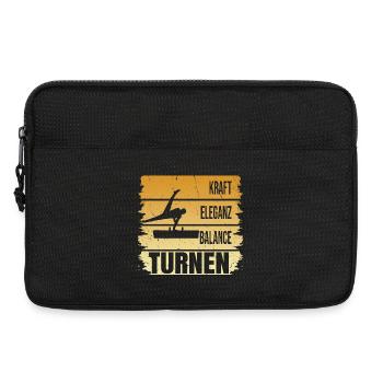 Turnen - Kraft - Eleganz - Balance - Laptoptasche 13" - Schwarz - Vorne