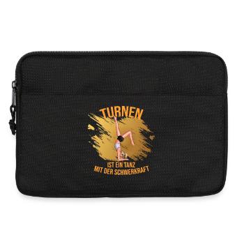 Turnen ist ein Tanz mit der Schwerkraft - Laptoptasche 13" - Schwarz - Vorne